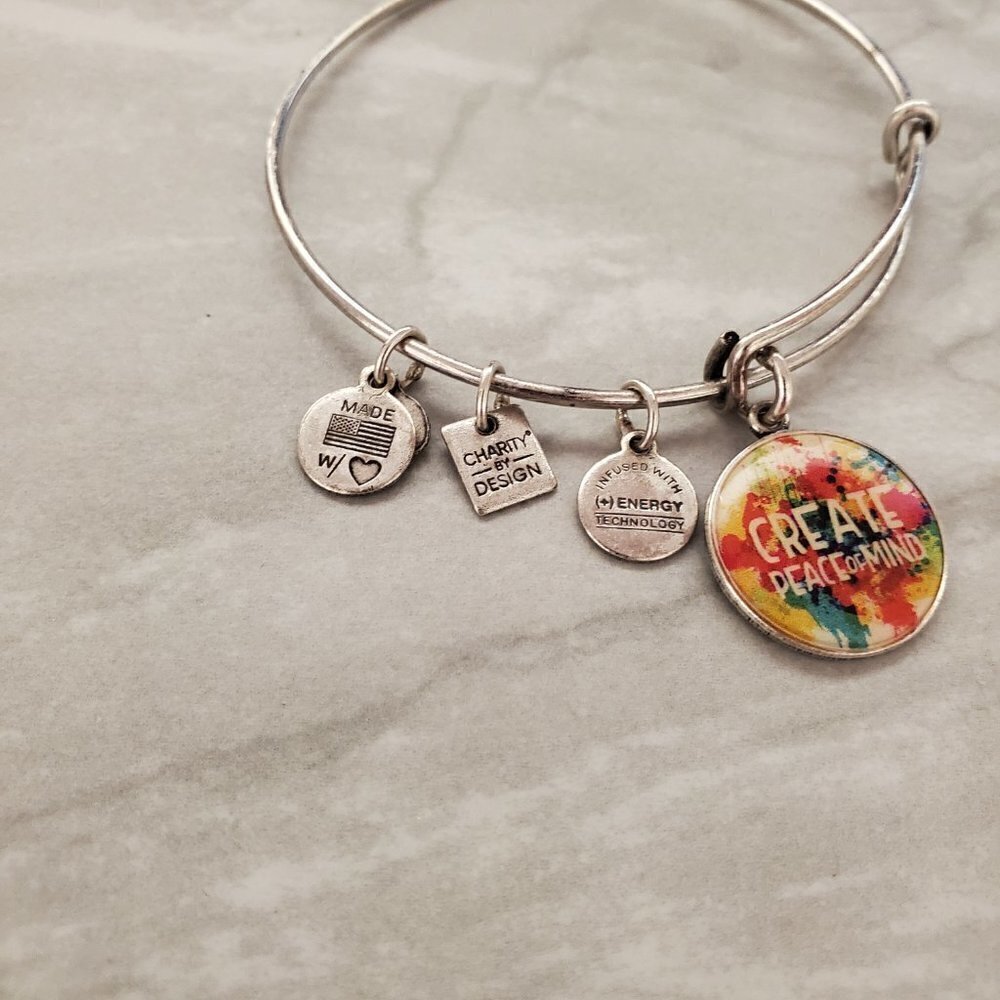 Alex and Ani Create Peace of Mind Expandable Charm Bracelet - Picture 2 of 5